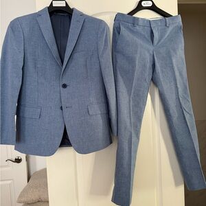 Ben Sherman Blue Suits Modern Tailored Fit